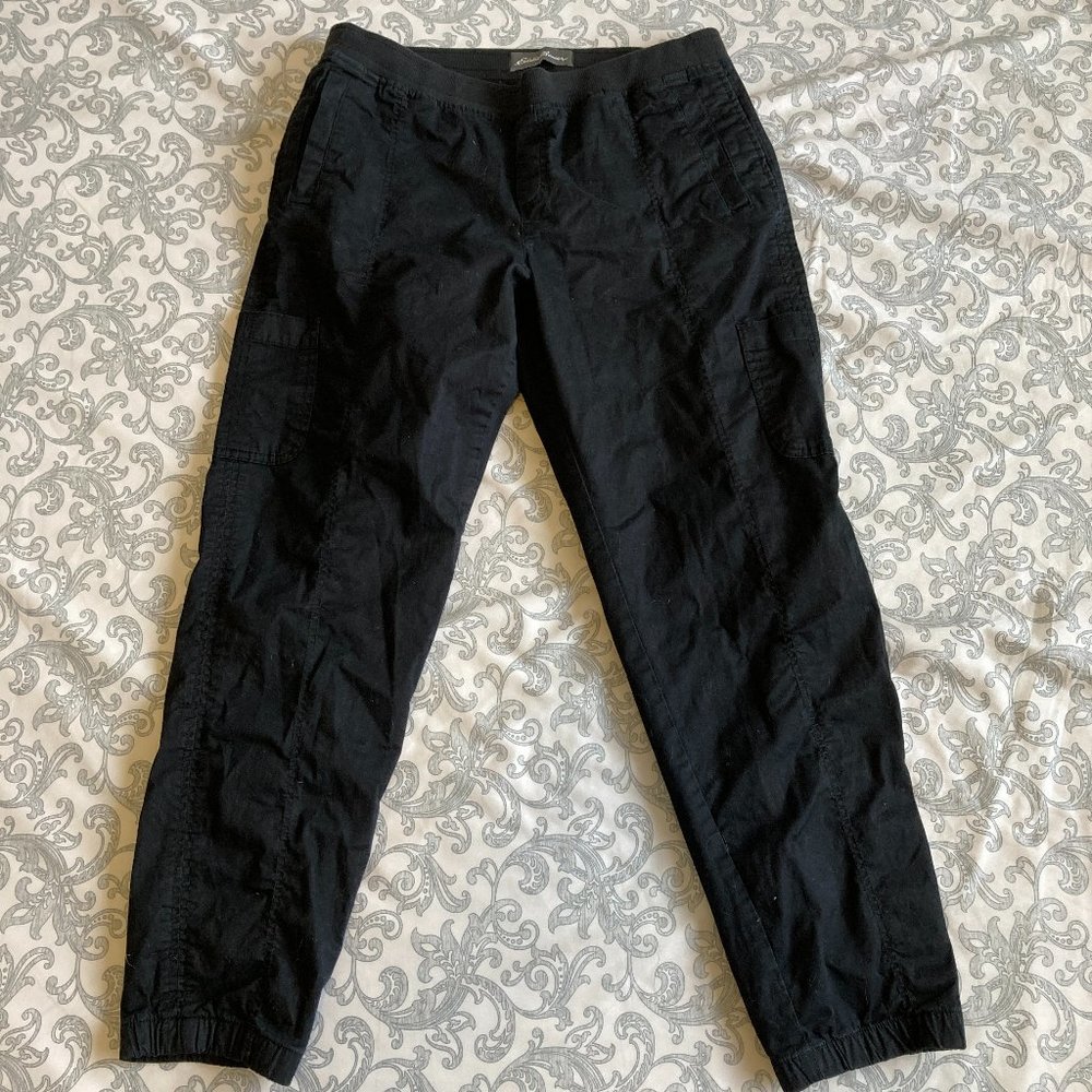 Eddie Bauer Black Twill Joggers